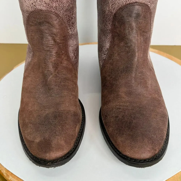 Matisse Parker Brown Leather Mid-Calf Plush Shearling Boots Sz 9.5 Winter Boho - Picture 5 of 9